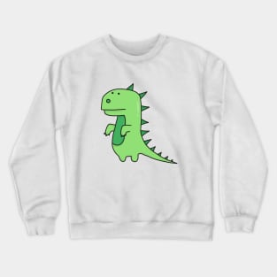 cute green t-rex dinosaur design Crewneck Sweatshirt